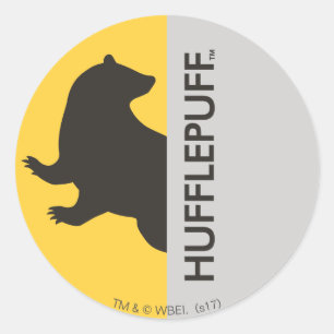 Pegatina Redonda Harry Potter   Hufflepuff House Pride Graphic