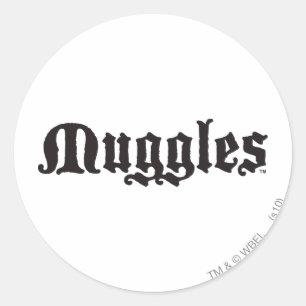 Pegatina Redonda Harry Potter Spell   Muggles