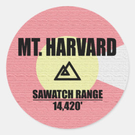 Pegatina Redonda Harvard