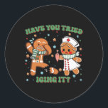 Pegatina Redonda Has Intentado Ichar A Navidades De Ti Enfermera Gi<br><div class="desc">Has Intentado Ichar Navidades De Ti Enfermera Gingerbread Nicu</div>