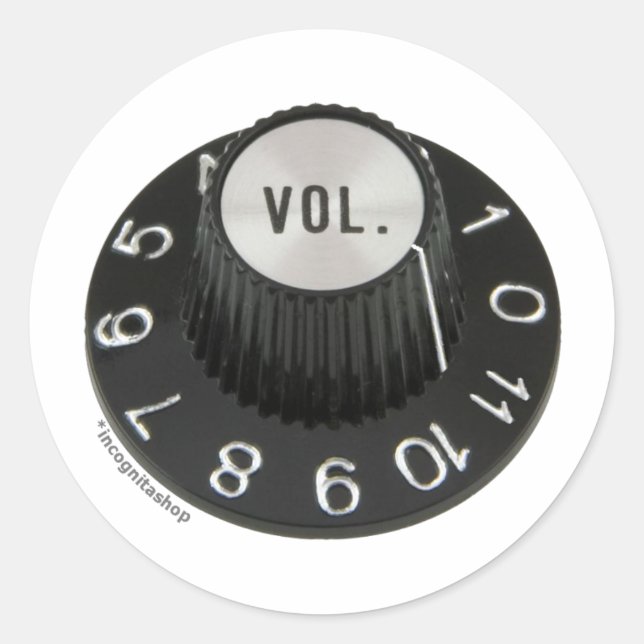 Pegatina Redonda Hasta 11 (sin texto) (Anverso)