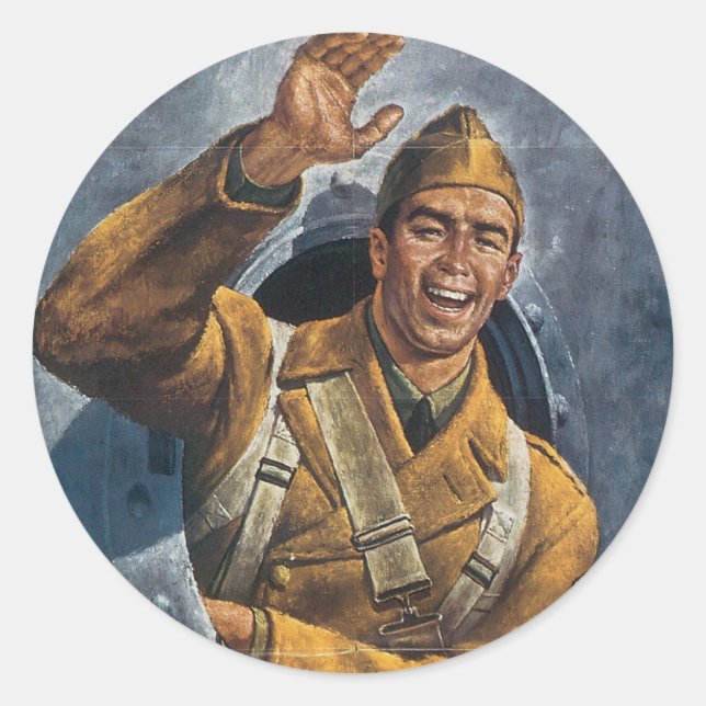 Pegatina Redonda Hasta que nos reunamos de nuevo (Anverso)