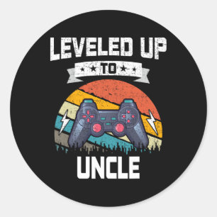Pegatina Redonda Hasta Uncle Video Gamer Gaming 1