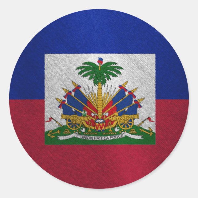 Pegatina Redonda Hatian (Anverso)