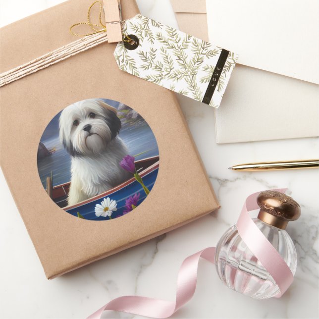 Pegatina Redonda Havaneses en un pádel: una aventura escénica (Regalar)