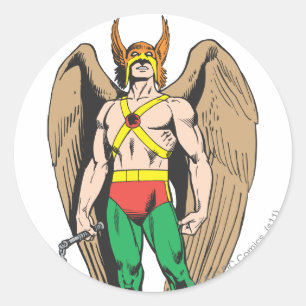 Pegatina Redonda Hawkman
