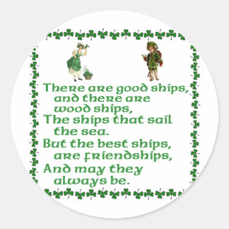 Pegatina Redonda Hay buenos barcos.