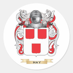 Pegatina Redonda Hay escudo de armas (escudo de familia)