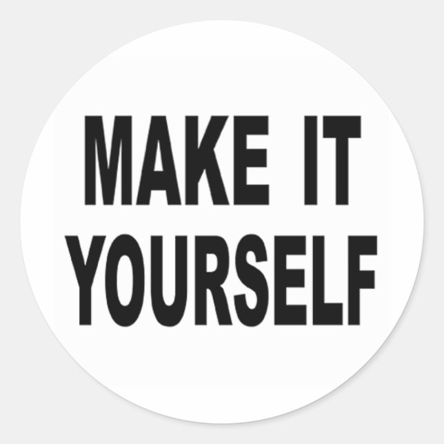 Pegatina Redonda Hazlo Personalizado (Anverso)