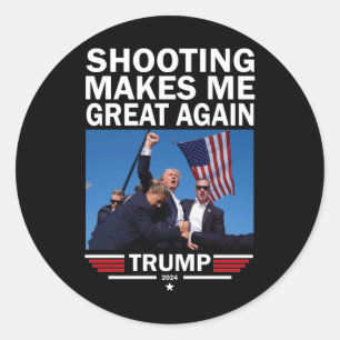 Pegatina Redonda Hazme grande otra vez