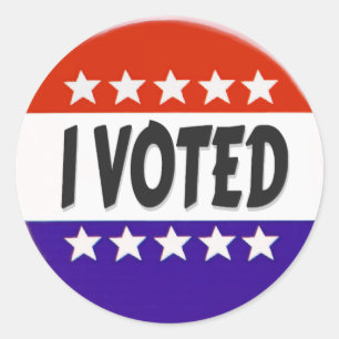 Pegatina Redonda He votado