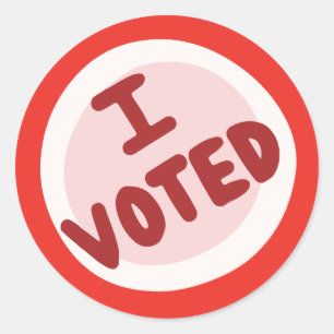 Pegatina Redonda He votado