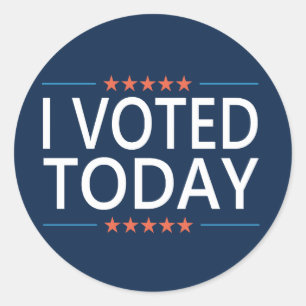 Pegatina Redonda He votado hoy
