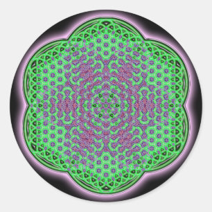 Pegatina Redonda Heart Chakra