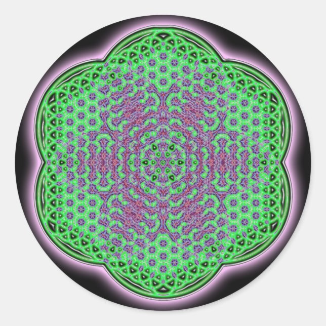 Pegatina Redonda Heart Chakra (Anverso)