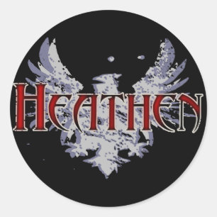 Pegatina Redonda Heathen