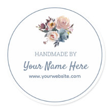 Hecha A Mano Por Flora Rosa Azul