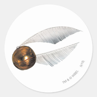 Pegatina Redonda Hechizo de Harry Potter | Snitch Dorada