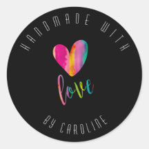 Hecho a mano con amor personalizado