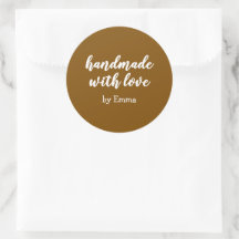 Hecho a mano personalizado con amor minimalista