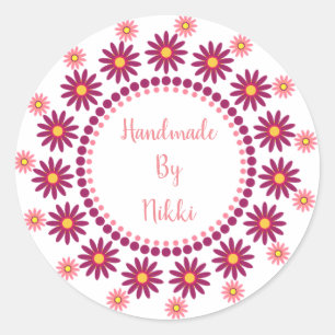 Pegatina Redonda Hecho A Mano Por Pegatinas