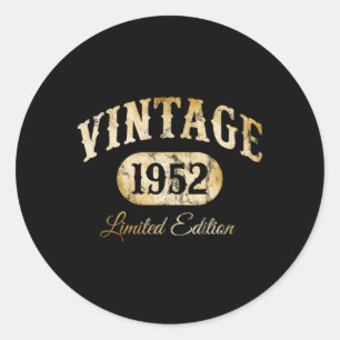 Pegatina Redonda Hecho En 1952