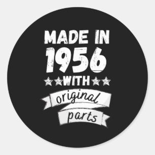 Pegatina Redonda hecho en 1956 con partes originales,