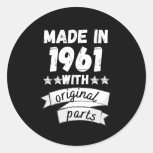 Pegatina Redonda hecho en 1961 con partes originales,