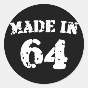 Pegatina Redonda Hecho En 1964