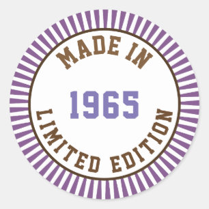 Pegatina Redonda Hecho en 1965