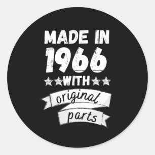 Pegatina Redonda hecho en 1966 con piezas originales,