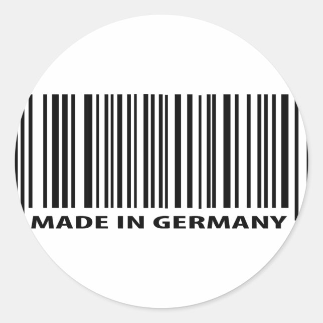 Pegatina Redonda hecho en alemania icono (Anverso)