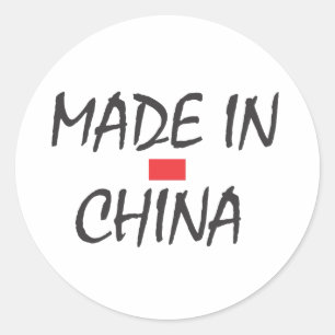 PEGATINA REDONDA HECHO EN CHINA