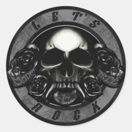 Pegatina Redonda Hecho en el infierno