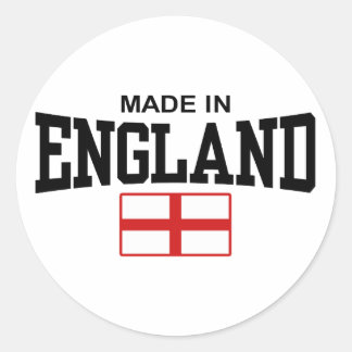 Pegatina Redonda Hecho en Inglaterra