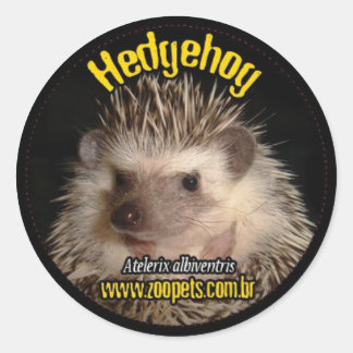 Pegatina Redonda hedgehog
