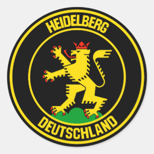 Pegatina Redonda Heidelberg Round Emblem
