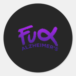 Pegatina Redonda Heimerheimer Awarness Dementia