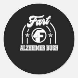 Pegatina Redonda Heimerheimer Bush Fart Funny