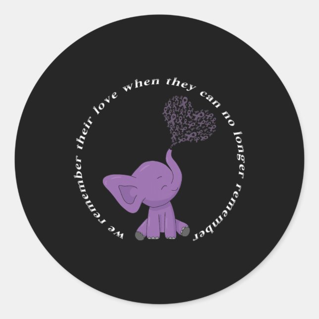 Pegatina Redonda Heimerheimer Monat I Endheimer Elefante de Bow Mor (Anverso)