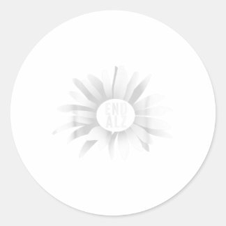 Pegatina Redonda Heimness Awareness Products Purple Daisy #end _