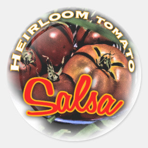Pegatina Redonda Heirloom Salsa