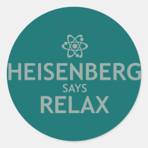 Pegatina Redonda Heisenberg Dice Relax