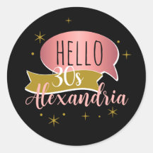 hello 30 Stylish Personalized 30th birthday