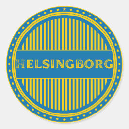 Pegatina Redonda Helsingborg City Pride Emblem – Swedish Identity