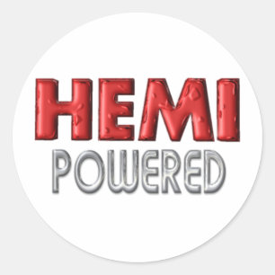 Pegatina Redonda HEMI Powered