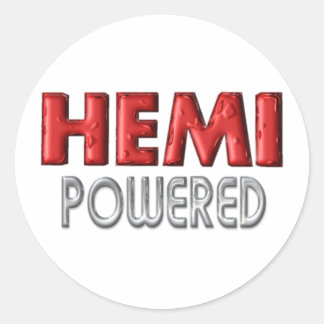 Pegatina Redonda HEMI Powered