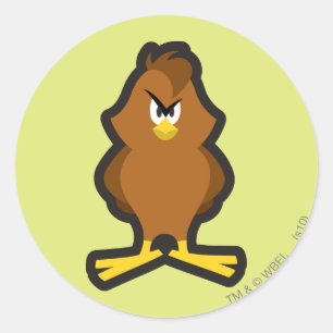 Pegatina Redonda Henery Hawk 2