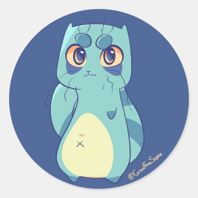 PEGATINA REDONDA HERALD PEGATINAS (Anverso)