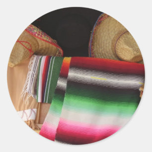 Pegatina Redonda Herencia mexicana